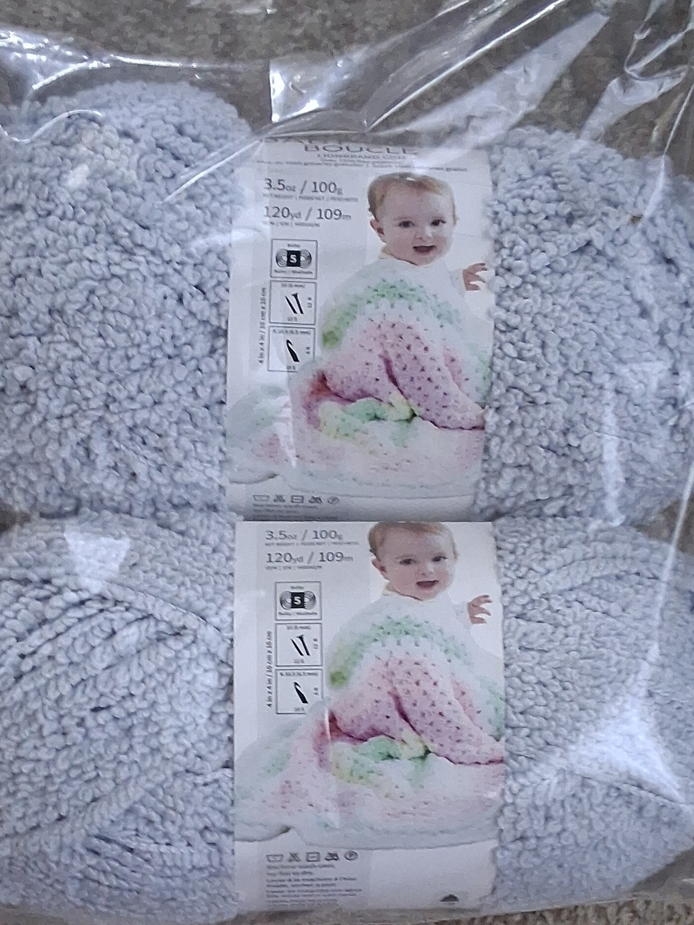 Soft Baby Knit Blanket in Light Gray - Unbranded